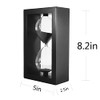 Hourglass 60 Minute Decorative Sand Timer, Black Wooden Frame Black