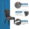 RHYII Velvet Dining Chair Cover Set of 2, Wingback Chair
