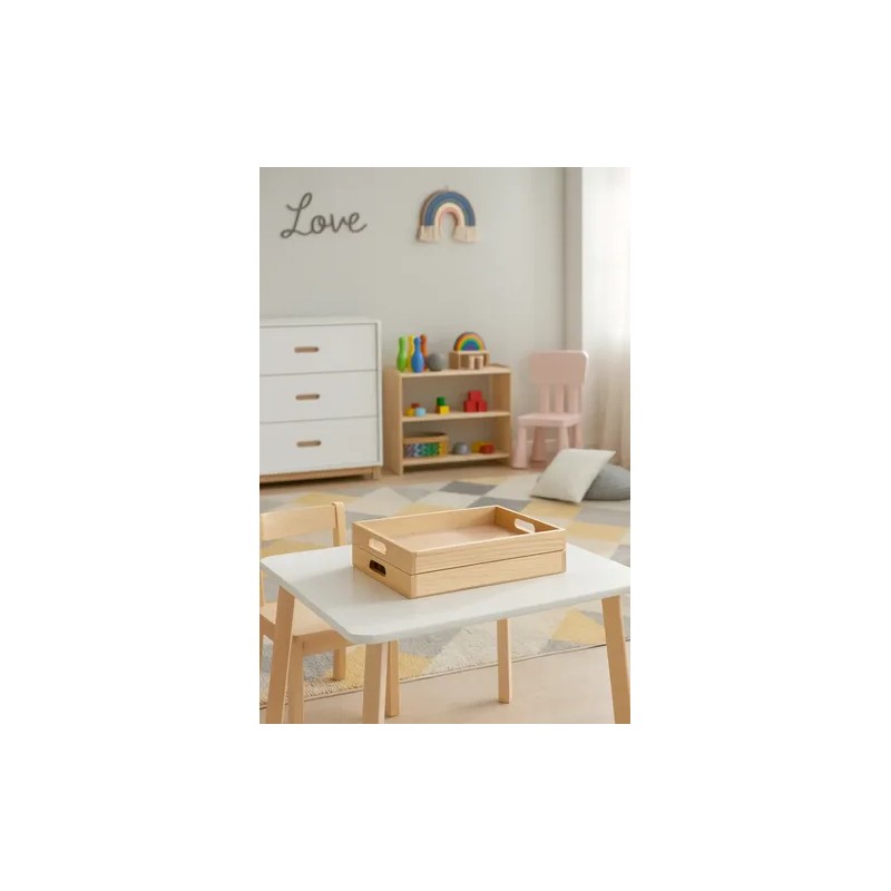 Set De 3 Bandejas Para Material Montessori