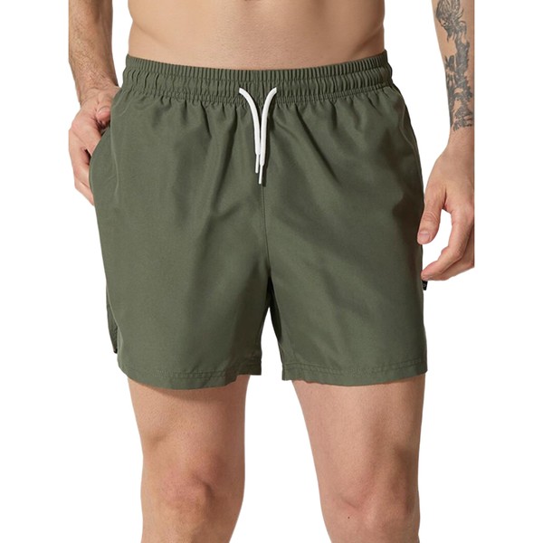 LINMYZAI Men's Swim Trunks 5" Quick Dry Bathing Suit Mens