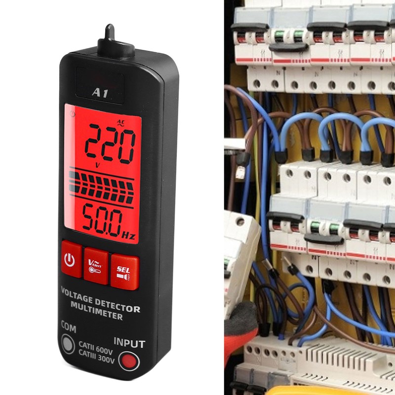 Digital Multimeter 2 Modes Voltage Detector Frequency Tester Measurement Tool
