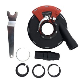 PRODIAMANT Dust Extraction Hood with Brushes for 115 mm and 125 mm Angle Grinders for Grinding Work with Dust Extraction