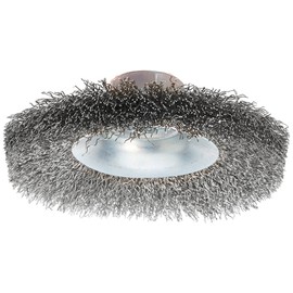 Silverline 450322 Stainless Steel Crimp Bevel Brush 100 mm - M14