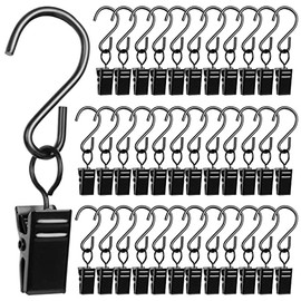 Clip 36pcs Awning Lights Curtain Clips Stainless Steel Curtain Clip Hooks Curtain Hooks siding Clips for Hanging Tablecloth Towel Clips for Camping Tents Home Decoration Photos Art