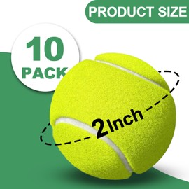 Mini Tennis Balls, 10 Pack Dog Tennis Balls, 2-inch Small Tennis Ball for Dogs to Play with, Suitable for Small Dogs, Compatible with 2-inch Dog Ball Automatic Launcher