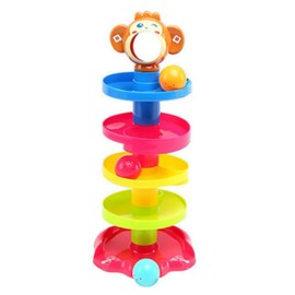 5 Layer Ball Drop Toy Ball Swirling Tower Toddler Stacked Toy for Early Education Development