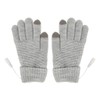 USB Heated Gloves Thicken Detachable Electronic Warming Knitted Gloves for