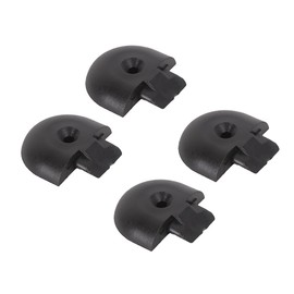 MOTO4U Cargo Angled End Cap for L Track Tie-Down Rail End Caps End Plug Cap Enclosed Trailer Cargo Van Trailer Track Plugs Round -4Packs