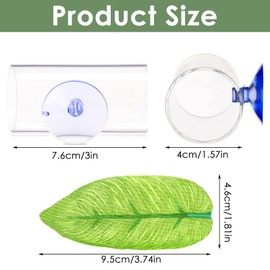 Betta Fish Acrylic Tube Tunnel, Hollow Betta Fish Cave with Betta Fish Leaf Pad Betta Fish Tank Accessories Betta Shelter Hideaway for Aquarium Decor Fish Tank Decorations Shrimp Hideout Design Tube