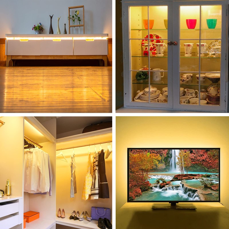 WOBANE LED Under-Unit Light with Switch, 4 x 50 cm