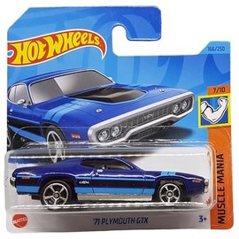 Hot Wheels - ´71 Plymouth GTX - Muscle Mania 7/10 - HKK91 - Short Card - Chrysler - Blue - Mattel 2023