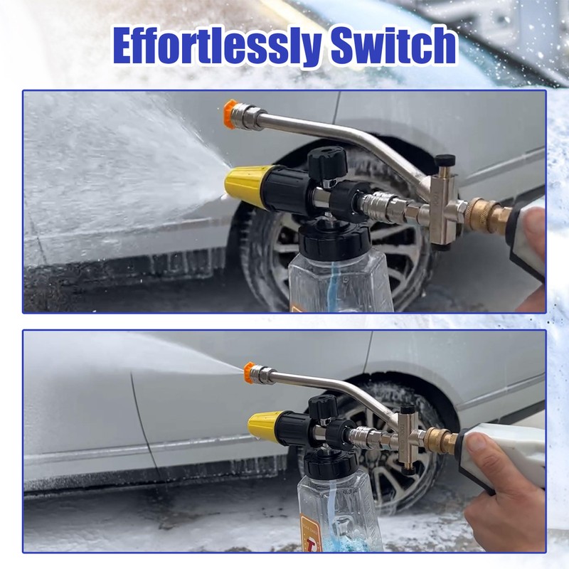 Tool Daily Foam Cannon Dual-Connector Accessory, Pressure Washer Double Tip