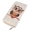 DonDon Women's Owl Purse Beige