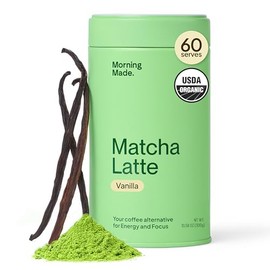 Matcha Made Premium Organic Stone Ground Powder - Latté Grade - Polvo de té verde Matcha japonés puro - Alternativa de café 1.76 oz                   