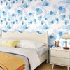Skyblur Blue and White Floral Peel and Stick Wallpaper Modern