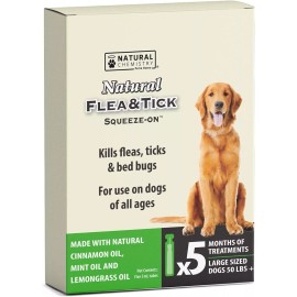 Natural Chemistry All Natural Flea and Tick Squeeze On Drops 50+ pounds Dog