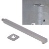 NPT1/2 Wall Mounted Shower Arm Brushed Concealed Stainless Steel Shower