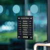 Beaumont DL226 Door Sign - Open/Closed Business Shop Window 207X162X7mm,