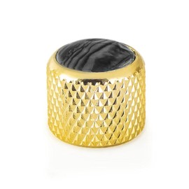 Northwest Guitars Push-fit Metal Control Knob, Pearl Inlay - Gold for Electric Guitar Knob