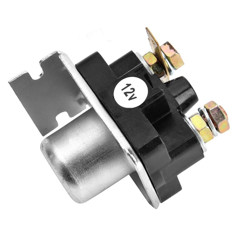 BOROCO Relay Solenoid Starter, 12V Starter Solenoid Switch, Black, Automatic,