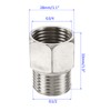 M METERXITY Stainless Steel G1/2 Male -G3/4 Female Hex Dia