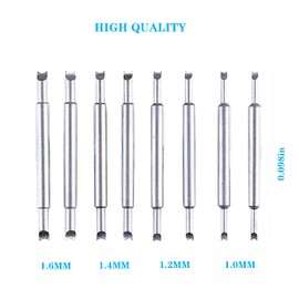 Watch Spring Bar Pliers, Spring Bar Tweezer, Watch Band Pliers with Durable 8 Tips Pins, Watch Band Pins Replacement Tool for Watch Wrist Bands Strap Removal Repair Tool Kit (Black)