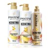 Kit Pantene Keratina Pro-V Miracles, Shampoo, Acondicionador para Cabello y