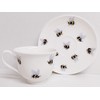 Rainbow Decors Bees 2 Tea Cups 2 Saucers Fine Bone