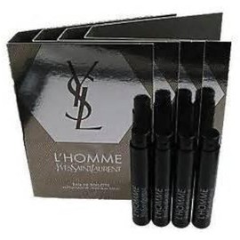 Lot of 4 Yves Saint Laurent L'Homme Eau de Toilette Spray vial sample 1.2ml 0.4oz each
