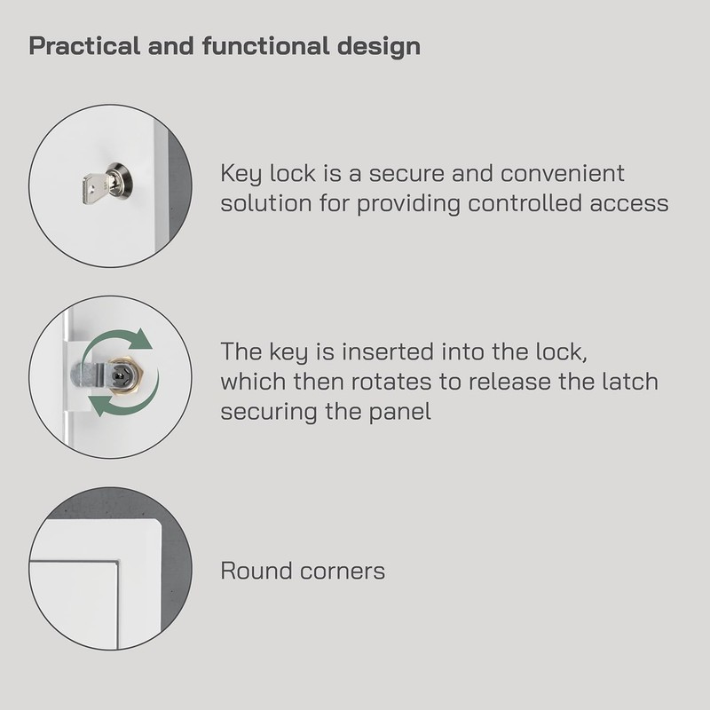 Vent Systems 12" x 20" Inch Lockable Metal Access Panel