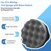2PCS Car Tire Dressing Applicator Pads, Reusable Hex-Grip Vehicle Wheel