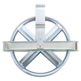 uxcell 5" Clothesline Pulley with Durable Iron Alloy Wheel and Axle, Deep Groove Weather-Resistant Drying Line Pulley for Outdoor Clothes Line, Silver