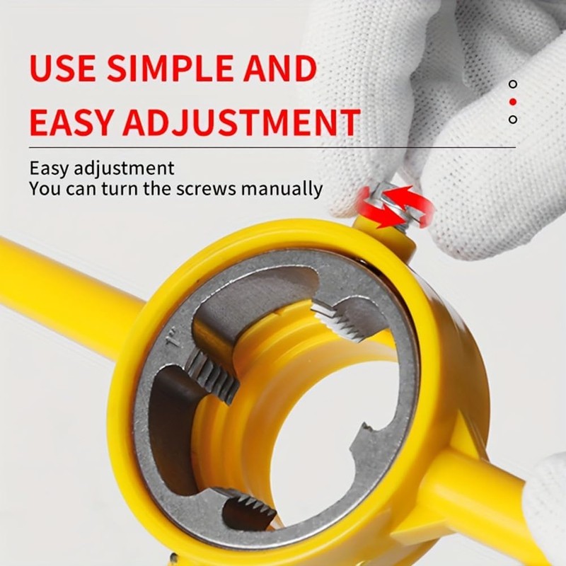 Fahgaer 6Pcs PVC Thread Maker Tool, Pipe Threader Plumbing Tool