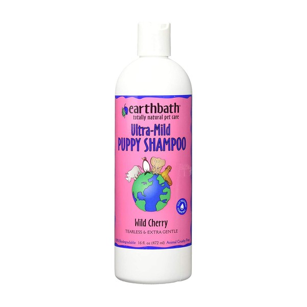 Earthbath Ultra-Mild Wild Cherry Puppy Shampoo - Tearless & Extra