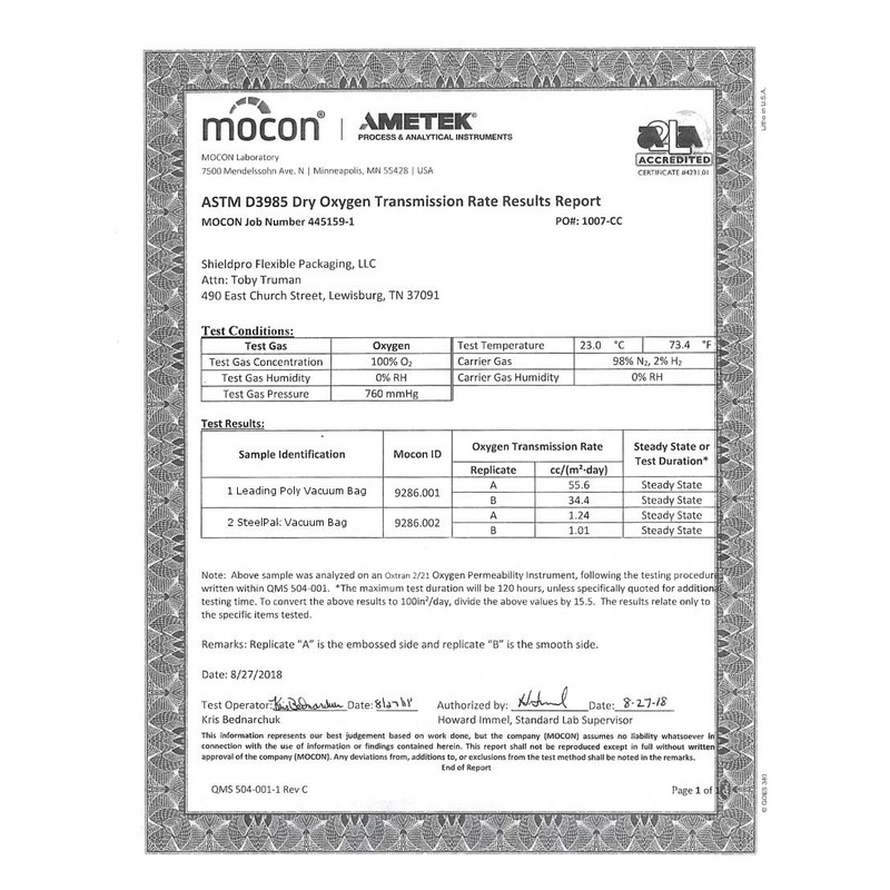 Mylar Vacuum Seal 8"x16' or 11"x16' Rolls | SteelPak Textured/Embossed