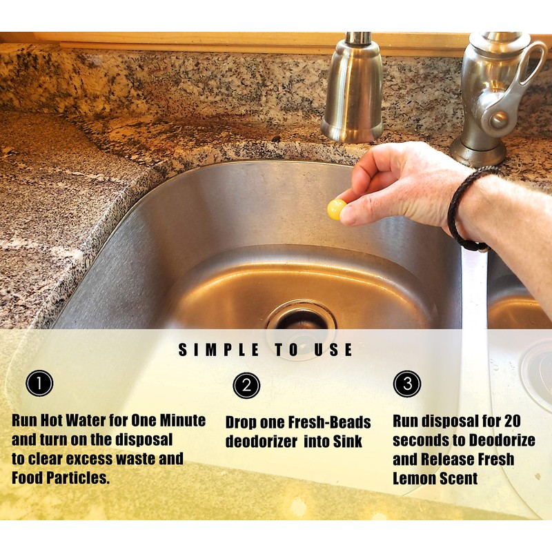 60-Count Sink Garbage Disposal and Drain Cleaner Pods, Freshener &