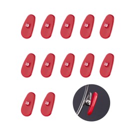 Betterun Red Replacement 6 Pairs Nose Pads for Oakley Tincup OX3184 OX5099/Tincup Carbon OX5094/Conductor 6 OO4106/Conductor 8 OO4107/Savitar OO6047/Wingfold OX5100 OX5101, Red Silicone Nose Pieces
