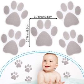 Mudder 20 Pcs Non Slip Bathtub Stickers Non Slip Shower Sticker Adhesive Paw Decals Treads Non Slip Traction to Tubs Bathtub Stickers Anti Slip Applique for Bathtub Pools, Boats, Stairs