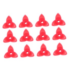 KONTONTY 12pcs Flower-Shaped Hummingbird Feeder Ports Feeding Parts for Birds Chic Outdoor Garden Decor Compatible Birds Like Canaries and Parrots