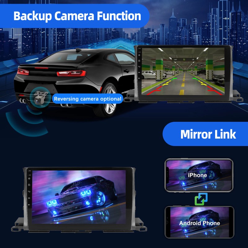 ESSGOO 4+64GB For Toyota Highlander 2014-2019 Car Stereo Android 14