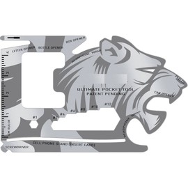 Outdoor Outlet 18 Fonksiyonlu Cüzdan İçi Aslan Tasarımlı Kart Acil Durum Kiti