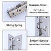 10 Pieces Self Closing Spring Hinges 2 Inch Stainless Steel
