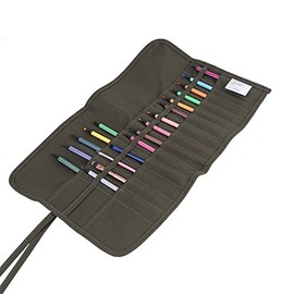 New Larger Paint Brush Holder, 30 Slots Roll Up Canvas Paint Brush Bag Artist Draw Pen Watercolor Oil Brushes Case, Paint Brush Bag