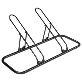 CyclingDeal Bicycle Floor Parking Rack Stand - for Mountain MTB Road Bike - Indoor Home Garage Storage - Upgraded 2 Bikes