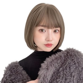 Bright Lara tf1704-UK Short Full Wig, Women's Wig, Women's Wig, Black Hair, Blonde, Everyday Use