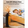 VAGKRI 24” Oscillating Ceramic Tower Space Heater，Fast Ceramic Heater with