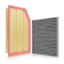 Engine Cabin Air Filters Compatible with 18-25 Jeep Wrangler JL 2.0L 3.6L, 20-25 Gladiator 3.6L, Replace 68301863AA 68257030AA CF12450 WA10841 C21423 AF5277 CAF10022P Engine Cabin Air Filtration