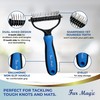 Fur Magic Dematting Comb & Dematting Rake for Dogs Cats