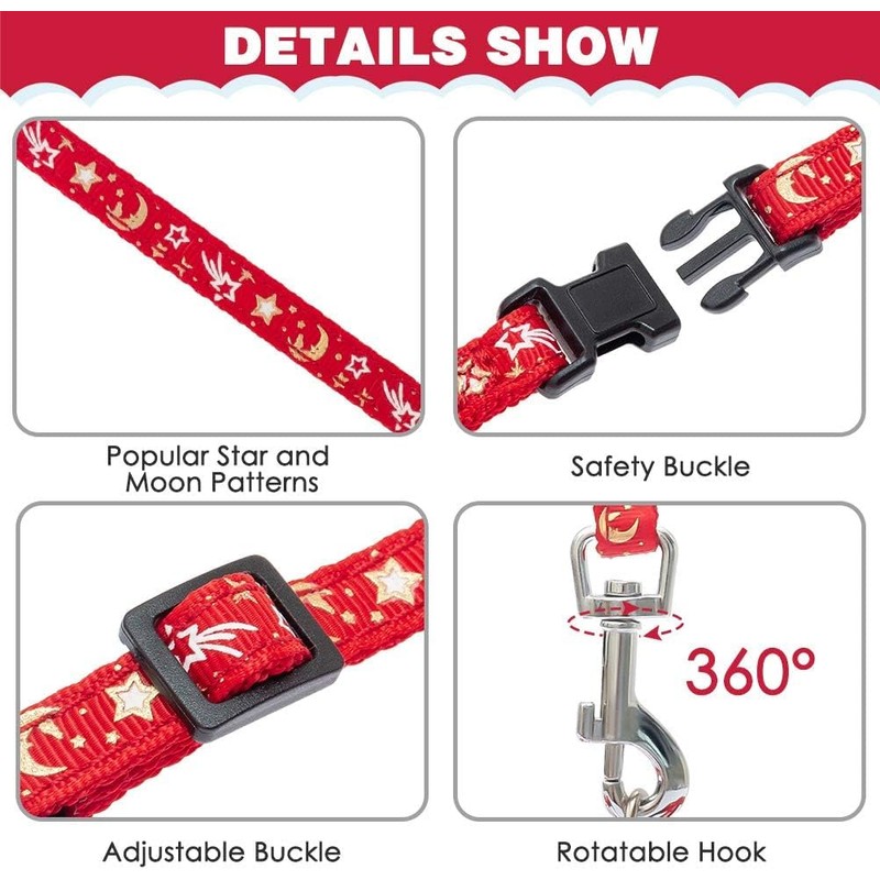 PAWCHIE Cat Harness with Leash and Collar Set - Escape