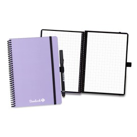 BAMBOOK Colourful Notebook - Purple - A5 - Graphs